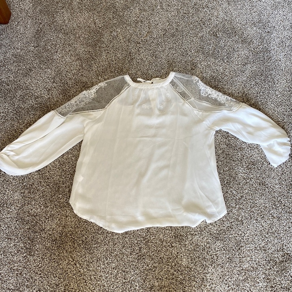 New without tags size large white shirt